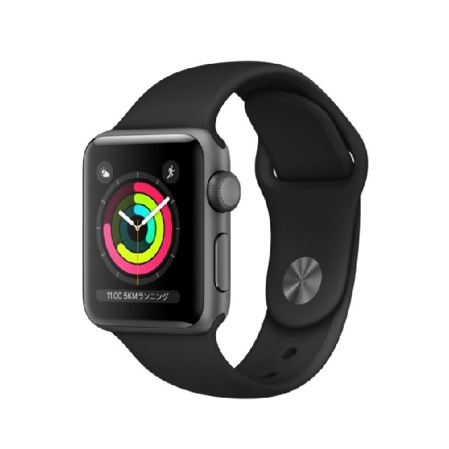 Apple Watch(アップルウォッチ)のアップルウォッチ3　スペースグレイ　38mm メンズの時計(腕時計(デジタル))の商品写真