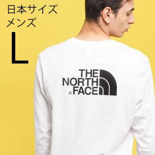 ザノースフェイス(THE NORTH FACE)のL 新品ノースフェイス 長袖 ロンT 白 ホワイト Tシャツ ロゴ(Tシャツ/カットソー(七分/長袖))