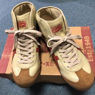 Onitsuka Tiger オニツカタイガー MEXICO MID RUNNER THL328 メキシコ ミッド ランナー ハイカットスニーカー ホワイト