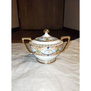 ノリタケ(Noritake)の送料無料 オールドノリタケ 小物入れ 壺 1911〜1921年米国 里帰り 骨董(その他)