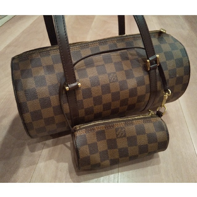 LOUIS VUITTON ルイ・ヴィトン パピヨン30 N51303 ダミエ ハンドバッグ ショルダーバッグ ブラウン PVC