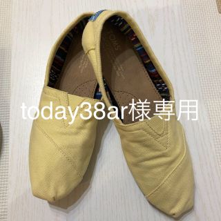 トムズ(TOMS)のtoday38ar様専用　TOMS   トムズ　イエロー(スリッポン/モカシン)