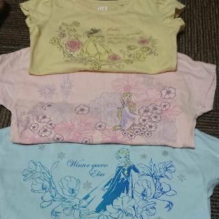 ディズニー(Disney)のディズニープリンセス Ｔシャツ(3枚セット)(Tシャツ/カットソー)