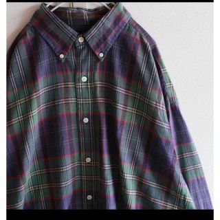 ポロラルフローレン(POLO RALPH LAUREN)のUS ラルフローレン ビッグサイズ greenpl チェック シャツ XL(シャツ)