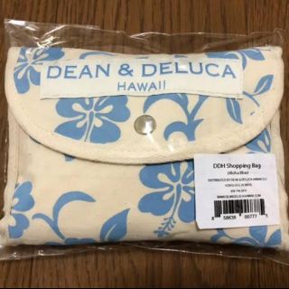 ディーンアンドデルーカ(DEAN & DELUCA)の【新品・未使用】DEAN&DELUCA  エコバッグ ハイビスカス 水色(エコバッグ)