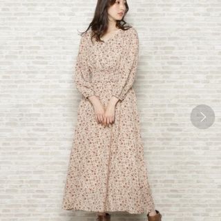 ウィルセレクション(WILLSELECTION)のwillselection 🎀 レトロフラワーシャーリングワンピース(ロングワンピース/マキシワンピース)