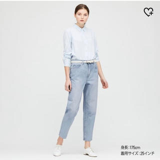 ユニクロ(UNIQLO)のユニクロ　スラウチテーパードアンクルジーンズ(デニム/ジーンズ)