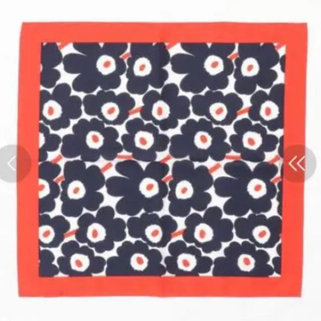 marimekko(マリメッコ)のマリメッコ　ウニッコ柄スカーフ レディースのファッション小物(バンダナ/スカーフ)の商品写真