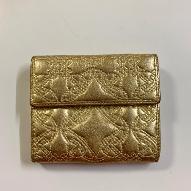 Vivienne Westwood(ヴィヴィアンウエストウッド)のviviennewestwood 財布 二つ折り ゴールド レディースのファッション小物(財布)の商品写真