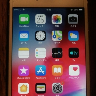 アップル(Apple)のiPhone6S plus 美品 ピンクゴールド キャリアau 16ギガ(スマートフォン本体)