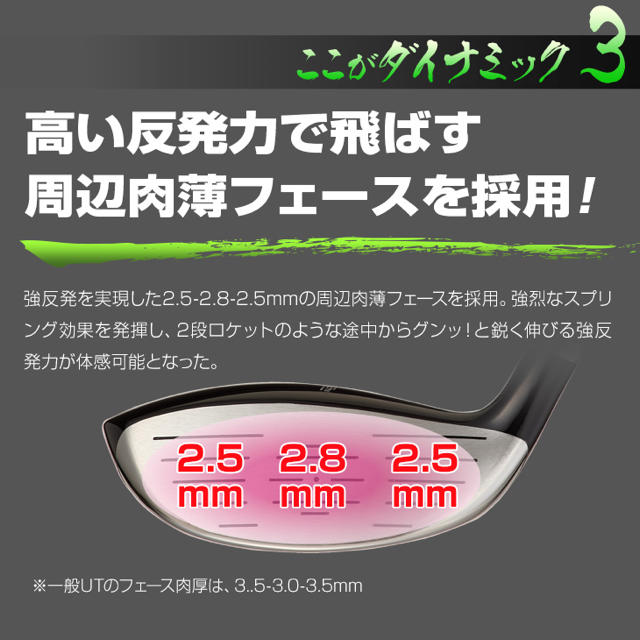 新品3.5UT カスタムヘッド】最新激飛びUT ダイナミクスUT 2個セット ...