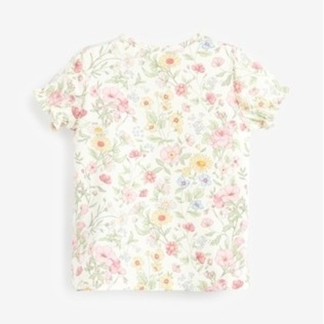 NEXT(ネクスト)のnext ピンク フローラル Tシャツ 3枚組 (1.5～2y) 新品 未使用 キッズ/ベビー/マタニティのキッズ服女の子用(90cm~)(Tシャツ/カットソー)の商品写真