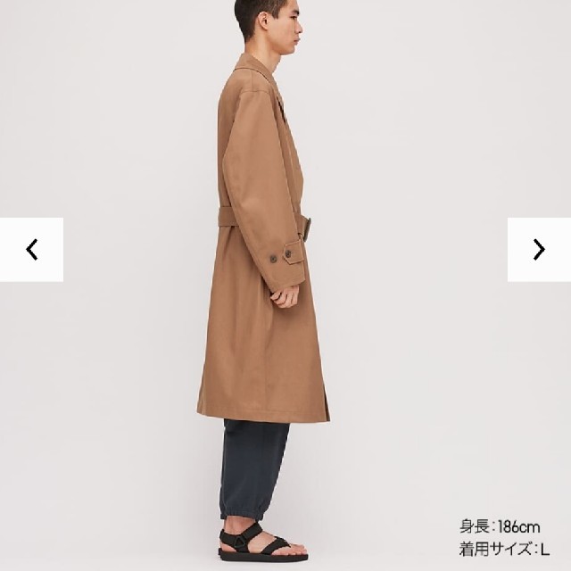 新品未使用】UNIQLO U ブロックテックトレンチコート Mサイズ ブラウン ...