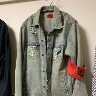 フィアオブゴッド(FEAR OF GOD)の正規品　424 Mサイズ　デニムジャケット　ダメージ　fear of god (Gジャン/デニムジャケット)