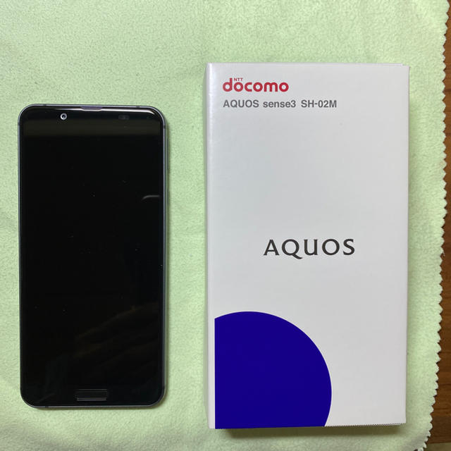 SHARP AQUOS　 sense3 SH-02M ブラックSIMロック解除済