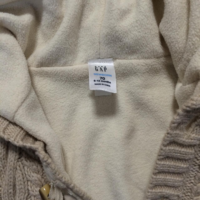 babyGAP(ベビーギャップ)のGAP ニットアウター 70 キッズ/ベビー/マタニティのベビー服(~85cm)(ニット/セーター)の商品写真