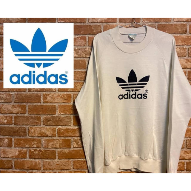 adidas(アディダス)のadidas Originals  トレーナー　スウェット　L相当　ビックロゴ レディースのトップス(トレーナー/スウェット)の商品写真