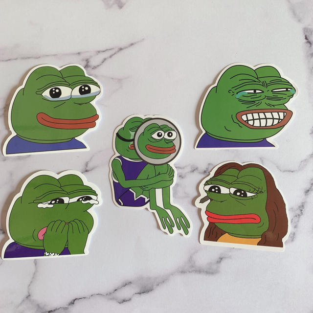 新品 Pepe The Frog カエルのペペ ステッカー5枚セット の通販 By Lisa S Shop ラクマ