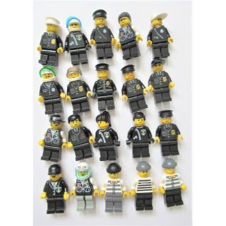 レゴ(Lego)のＬＥＧＯ　レゴ　ミニフィグ 　警察・犯人20体　A(知育玩具)