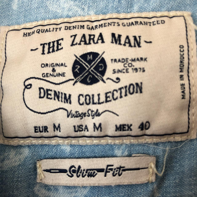 ZARA(ザラ)のZARA デニムシャツ　メンズ メンズのトップス(シャツ)の商品写真