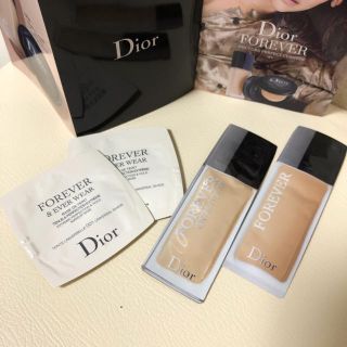 クリスチャンディオール(Christian Dior)の【試供品】 Dior Foreverシリーズ　ベース　ファンデーション　セット(サンプル/トライアルキット)