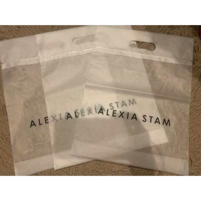 ALEXIA STAM - ALEXIA STAM ビニールショッパー 小サイズ3枚setの通販 by m's shop｜アリシアスタンならラクマ