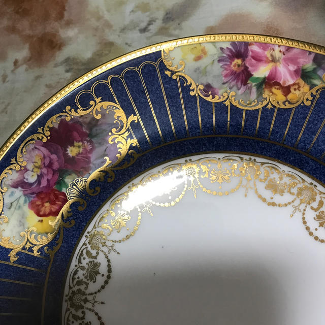 Royal Worcester(ロイヤルウースター)の☆御専用 ①W.ゲラン 金彩 C&S ② R.ドルトン パウダーブルー 手描き皿 インテリア/住まい/日用品のキッチン/食器(食器)の商品写真