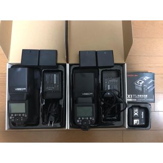 GODOX V860Ⅱ SONY用2灯セットコマンダー付き(ストロボ/照明)