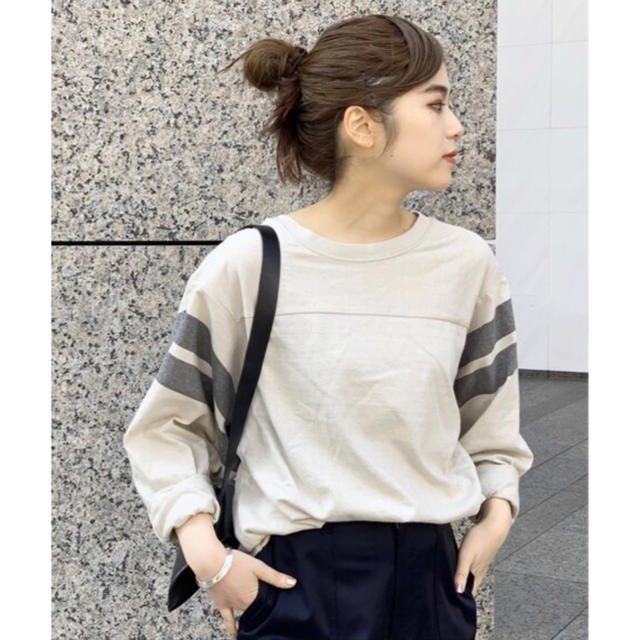 AP STUDIO アメリカーナ 別注 バックVネックボリュームスリーブTシャツ