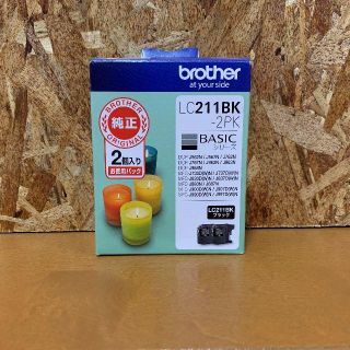 ブラザー(brother)のbrother ブラザー LC211BK 純正インク ブラック 2つ(PC周辺機器)