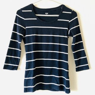 ユニクロ(UNIQLO)のUNIQLO ボーダーカットソー(カットソー(長袖/七分))