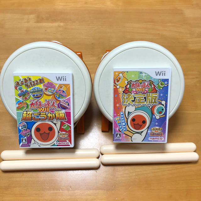 太鼓の達人Wii 超ごうか版 &決定版&太鼓とバチ2セット中古の通販 by ヤマト208's shop｜ラクマ