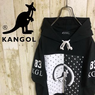 カンゴール(KANGOL)のKANGOL カンゴール ビッグロゴ プリント プルオーバー 半袖 パーカー(パーカー)