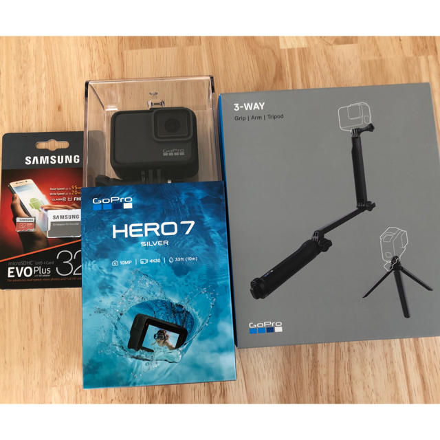 送料無料 未使用 GoPro HERO7 SILVER 3点セットGoPro