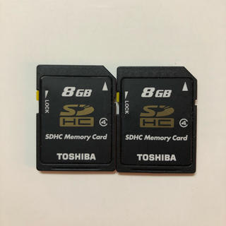 トウシバ(東芝)の東芝 TOSHIBA SDカード 8GB 2枚(コンパクトデジタルカメラ)