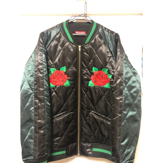 supreme rose bomber jacket L