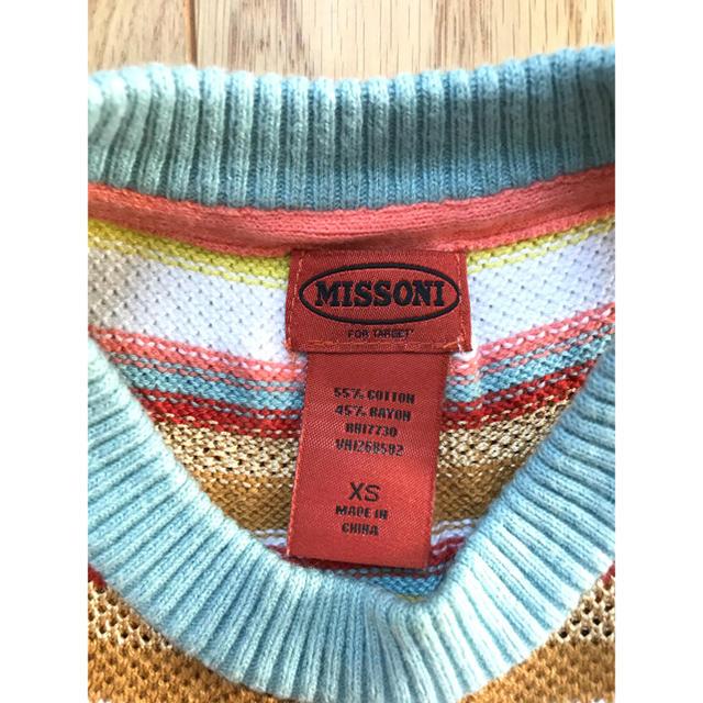 ミッソーニ ターゲット コラボ ニット ベスト missoni キッズ/ベビー/マタニティのキッズ服女の子用(90cm~)(ニット)の商品写真