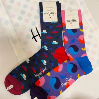 HAPPY SOCKS ハッピーソックス メンズ 2足 新品(ソックス)