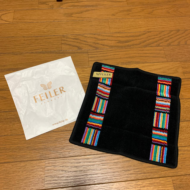 FEILER(フェイラー)のゆきさま専用商品　　　　　フェイラー　ハンカチ　黒 レディースのファッション小物(ハンカチ)の商品写真