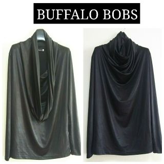 バッファローボブス(BUFFALO BOBS)の⭐️BUFFALO BOBS⭐️レイヤードドレープカットソー(Tシャツ/カットソー(七分/長袖))