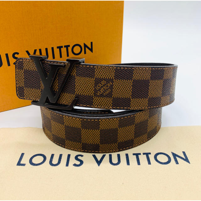 ⭐️ 美品　ルイ・ヴィトン  ダミエ　LV サンチュール  ベルト　メンズ