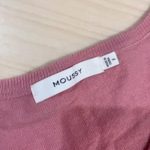 moussy(マウジー)のMOUSSY ✨未使用✨ドルマン薄手ピンクニット レディースのトップス(ニット/セーター)の商品写真