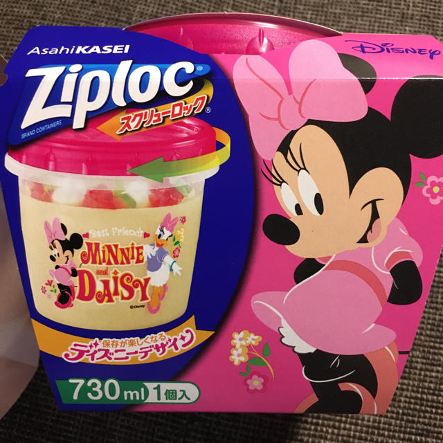 Disney(ディズニー)の★新品未使用★ジップロック　ミニーandデイジー インテリア/住まい/日用品のキッチン/食器(収納/キッチン雑貨)の商品写真