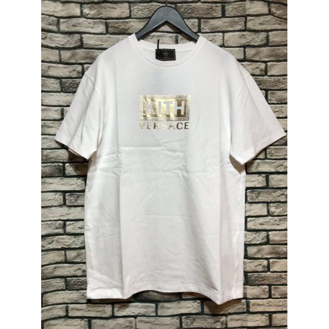 VERSACE(ヴェルサーチ)のKITH×VERSACE キス×ヴェルサーチ★ボックスロゴプリントTシャツ メンズのトップス(Tシャツ/カットソー(半袖/袖なし))の商品写真