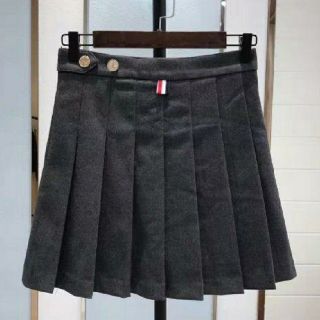 トムブラウン(THOM BROWNE)のTHOM BROWNE　ウールプリーツスカート(ミニスカート)