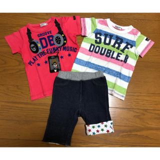 ミキハウス(mikihouse)のニモ様専用 ダブルB ホットビ スマホシャツ、SURFシャツ、ソフトジーンズ90(Tシャツ/カットソー)