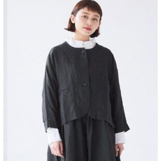 ネストローブ(nest Robe)の新品　ディージーワイ　リネンオックス　ジャケット(ノーカラージャケット)