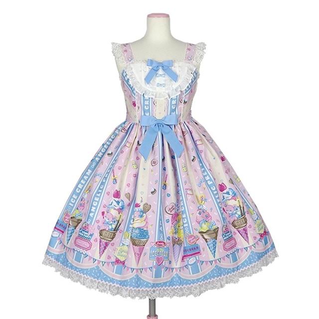 Angelic Pretty(アンジェリックプリティー)のice cream parlor レディースのワンピース(ひざ丈ワンピース)の商品写真