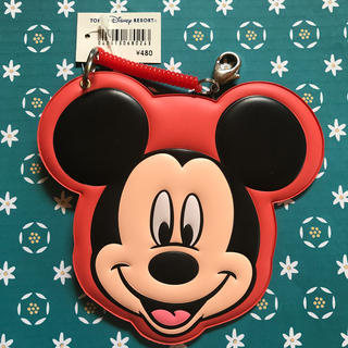 ディズニー(Disney)のミッキーマウス チケットホルダー、未使用品(定期入れ)