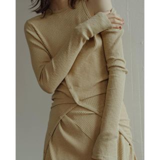 も様専用  little Suzie Asymmetry Rib Dress(ロングワンピース/マキシワンピース)